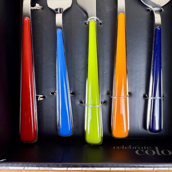 Fiesta Merengue Flatware Set – 20 Piece Colorful Service for 4 - Picture 5 of 14